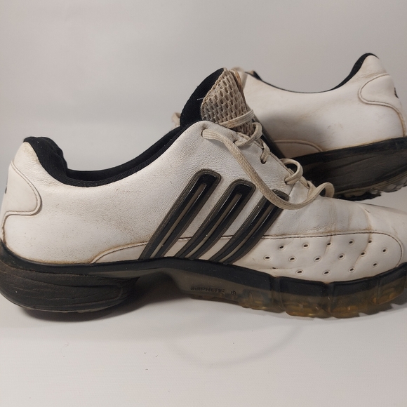 Adidas Powerband Chassis AdiPrene Black White Mens Golf Shoes Size 11.5 - Picture 9 of 12